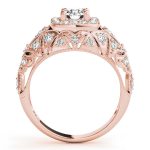 Vintage Engagement Ring, Round Shape, in Rose Gold - 84836