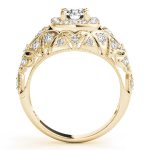 Vintage Engagement Ring, Round Shape, in Yellow Gold - 84836