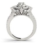 Vintage Engagement Ring, Round Shape, in Platinum - 84819