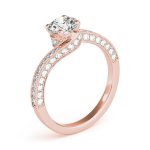 Vintage Engagement Ring, Round Shape, in Rose Gold - 84821