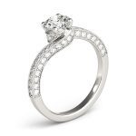 Vintage Engagement Ring, Round Shape, in Platinum - 84821