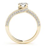 Vintage Engagement Ring, Round Shape, in Yellow Gold - 84821