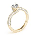 Vintage Engagement Ring, Round Shape, in Yellow Gold - 84821