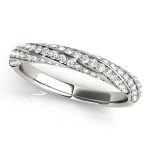 Diamond Wedding Ring, in Platinum - 51029