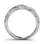 Diamond Wedding Ring, in White Gold - 51029