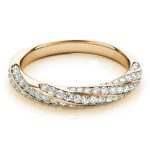 Diamond Wedding Ring, in Yellow Gold - 51029