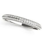 Diamond Wedding Ring, in Platinum - 51041