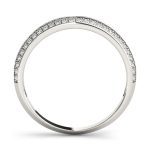 Diamond Wedding Ring, in White Gold - 51041