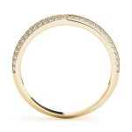 Diamond Wedding Ring, in Yellow Gold - 51041