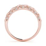 Diamond Wedding Ring, in Rose Gold - 51044