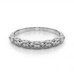 Diamond Wedding Ring, in Platinum - 51044