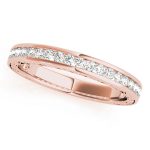 Diamond Wedding Ring, in Rose Gold - 51047