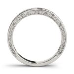 Diamond Wedding Ring, in White Gold - 51047