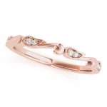 Diamond Wedding Ring, in Rose Gold - 51049