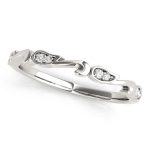 Diamond Wedding Ring, in White Gold - 51049