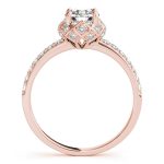 Vintage Engagement Ring, Round Shape, in Rose Gold - 51053