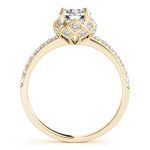 Vintage Engagement Ring, Round Shape, in Yellow Gold - 51053