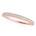 Diamond Wedding Ring, in Rose Gold - 51059