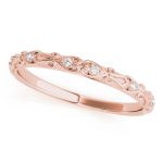 Diamond Wedding Ring, in Rose Gold - 51065