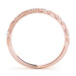 Diamond Wedding Ring, in Rose Gold - 51065