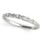 Diamond Wedding Ring, in Sterling Silver - 51065