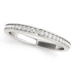 Diamond Wedding Ring, in Platinum - 51067