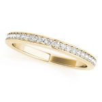 Diamond Wedding Ring, in Yellow Gold - 51067