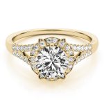 Vintage Engagement Ring, Round Shape, in Yellow Gold - 84882