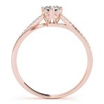 Vintage Engagement Ring, Round Shape, in Rose Gold - 84888