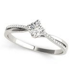 Vintage Engagement Ring, Round Shape, in Platinum - 84888