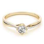 Vintage Engagement Ring, Round Shape, in Yellow Gold - 84888