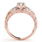 Vintage Engagement Ring, Round Shape, in Rose Gold - 84889