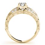 Vintage Engagement Ring, Round Shape, in Yellow Gold - 84889