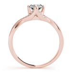 Vintage Engagement Ring, Round Shape, in Rose Gold - 84891