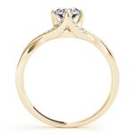 Vintage Engagement Ring, Round Shape, in Yellow Gold - 84891