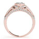 Vintage Engagement Ring, Round Shape, in Rose Gold - 84892