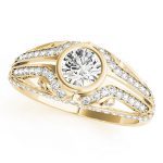 Vintage Engagement Ring, Round Shape, in Yellow Gold - 84892