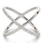 Diamond Fashion Ring, in White Gold - 84802