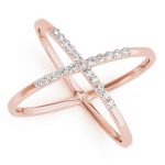 Diamond Fashion Ring, in Rose Gold - 84803