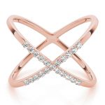 Diamond Fashion Ring, in Rose Gold - 84803