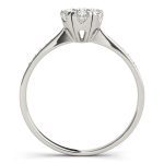 Halo Engagement Ring, Round Shape, in White Gold - 84904