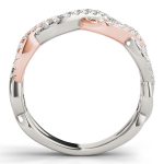 Fashion Wedding Ring, in Rose Gold - 84861