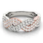 Fashion Wedding Ring, in Rose Gold - 84861