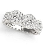 Fashion Wedding Ring, in White Gold - 84861