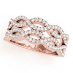 Double Row Wedding Ring, in Rose Gold - 84863