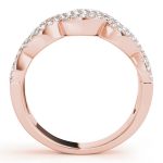 Double Row Wedding Ring, in Rose Gold - 84863