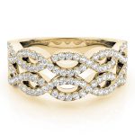 Double Row Wedding Ring, in Yellow Gold - 84863