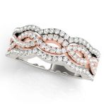 Fashion Wedding Ring, in Rose Gold - 84864