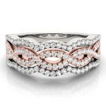 Fashion Wedding Ring, in Rose Gold - 84864