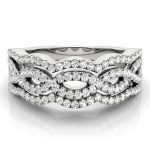 Fashion Wedding Ring, in White Gold - 84864